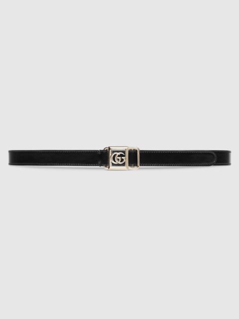 GUCCI Thin belt with Double G buckle