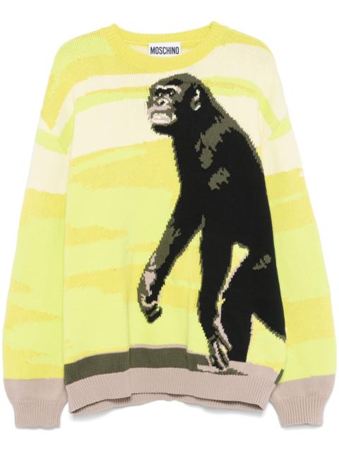 Moschino Intarsia-knit Sweater