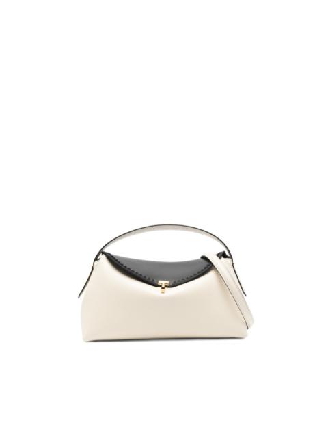 TOTEME T-lock embroidered leather shoulder bag