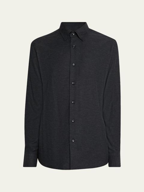 Brioni Men's Cotton and Cashmere Sport Shirt