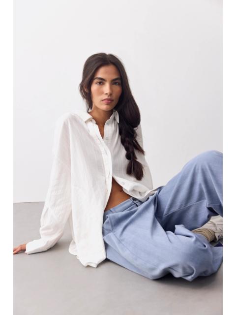 FREE PEOPLE We The Free Selene Dobby Button Down