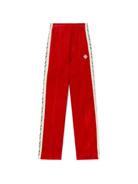 CASABLANCA Laurel Velour Track Pants