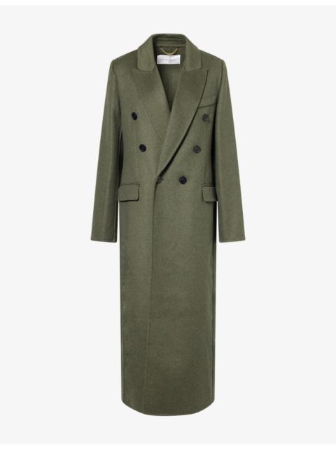 Victoria Beckham Catriona Longline Wool-Blend Coat