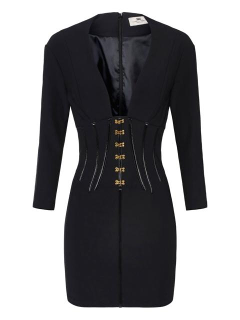 ELISABETTA FRANCHI corset-detail mini dress