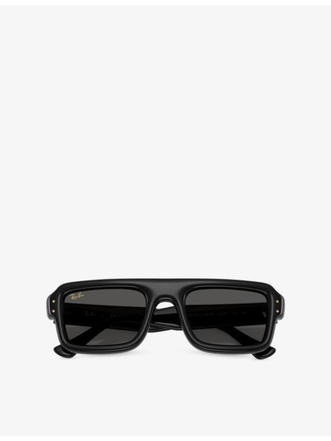 Ray-Ban RB4954 Rectangle-Frame Nylon Sunglasses