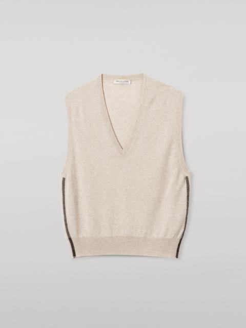 Johnstons of Elgin Tilda Natural Cashmere Tank