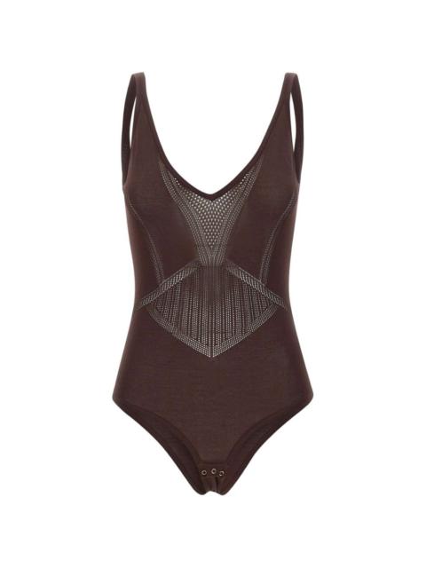 ELISABETTA FRANCHI openwork bodysuit