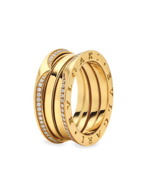 BVLGARI Women's B. zero1 18K Yellow Gold & 0.43 TCW Diamond 3-Band Ring - Yellow Gold