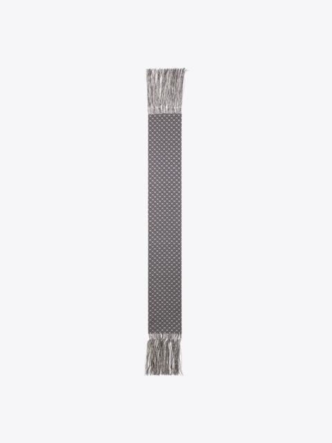 TORY BURCH T Monogram Fringed Oblong Scarf