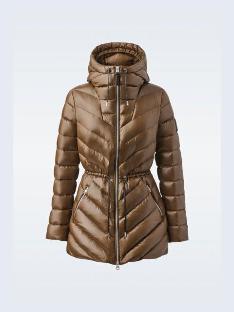 MACKAGE ARITA light hooded down chevron jacket