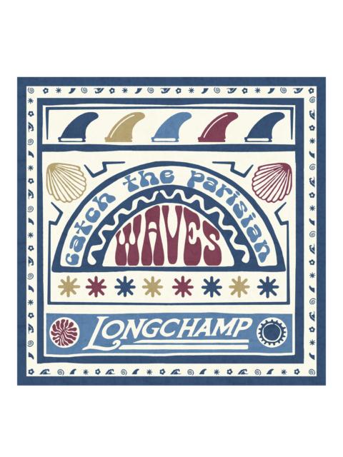 Longchamp Catch The Parisian Wave Silk scarf 50 Burgundy - Silk