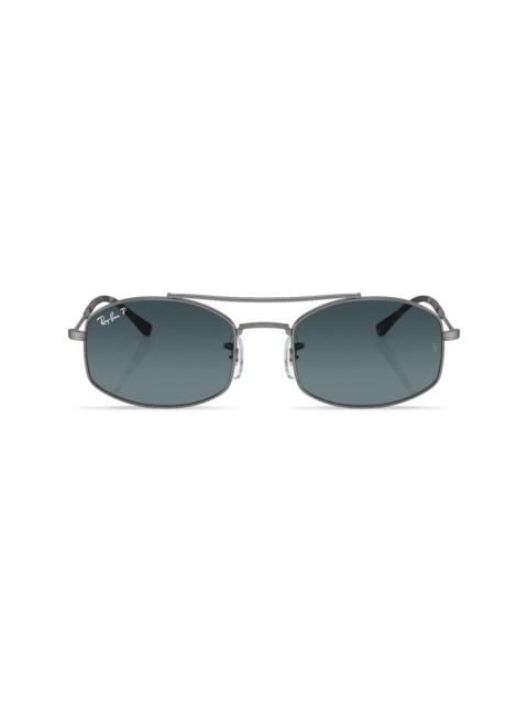 oval-frame sunglasses