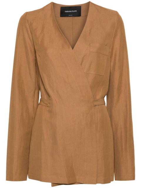 FABIANA FILIPPI wraparound tied jacket