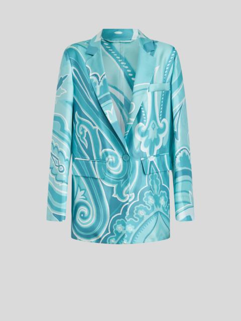 SILK JACKET WITH PAISLEY PATTERNS