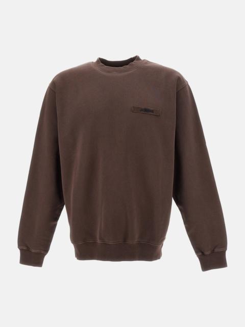 JACQUEMUS CREWNECK SWEATSHIRT IN GROS GRAIN