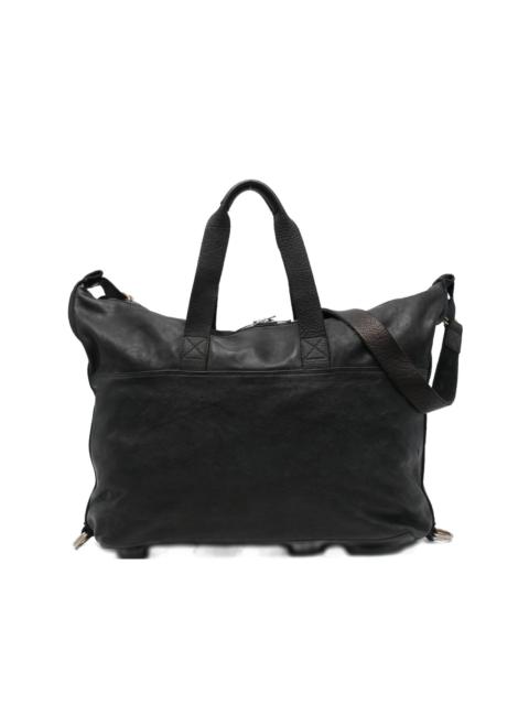Guidi panelled leather tote bag