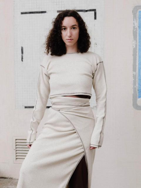 BASERANGE Garble Top - Organic Cotton Rib