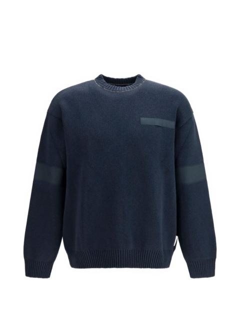 GR10K Replica 30000 crew-neck panelled sweater