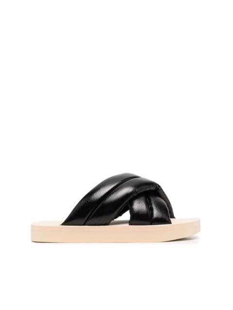 Proenza Schouler crossover slide sandals