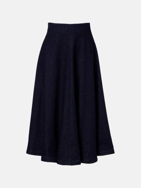 Altuzarra Varda denim midi skirt