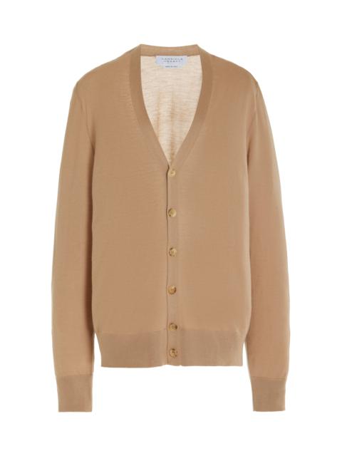 Duke Knit Cardigan in Camel Cashmere