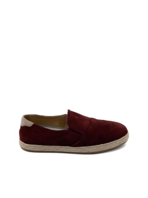 Brunello Cucinelli suede slip-on espadrilles