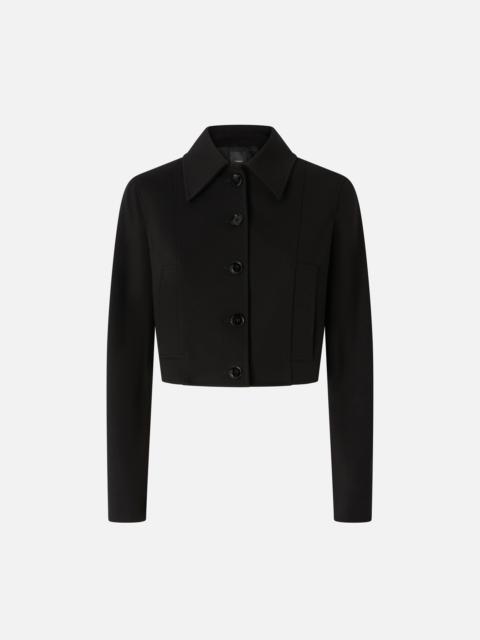 PINKO SHORT SINGLE-BREASTED JACKET WITH FABRIC STITCH