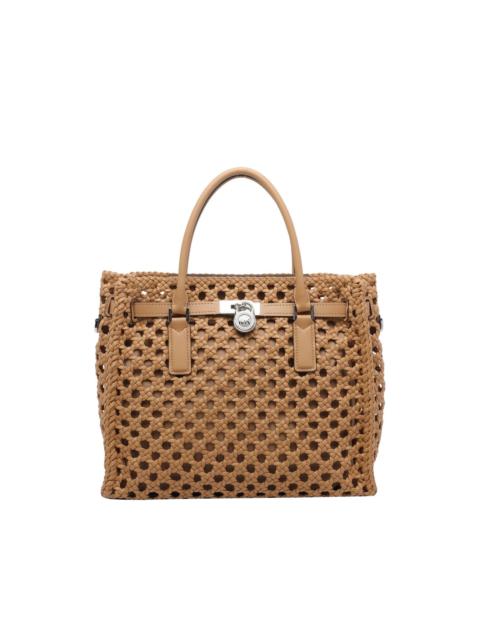 MICHAEL KORS Hamilton Moderne woven tote bag
