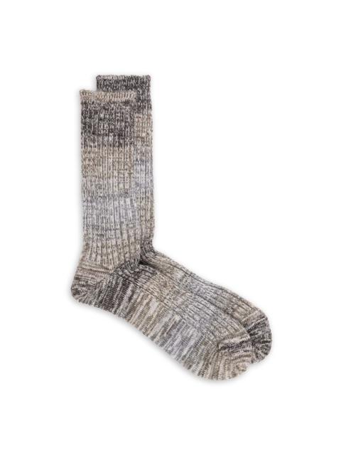 ANONYMOUSISM Anonymous Ism Splash Pattern Crew Sock Black