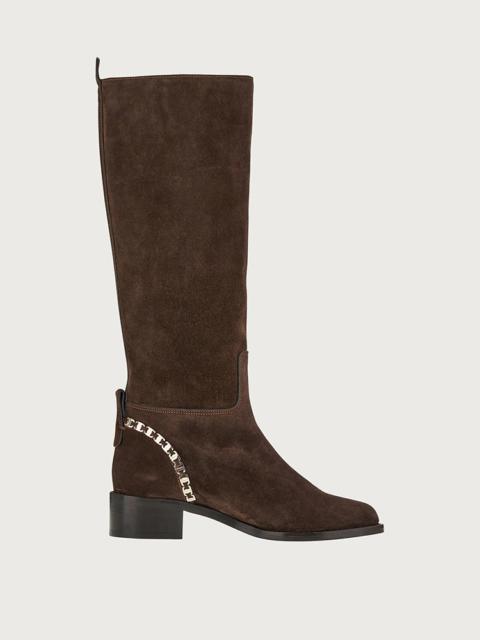 FERRAGAMO VARA CHAIN BOOT