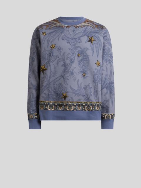 Etro COTTON-BLEND SWEATSHIRT WITH PLACED PEGASO PRINT