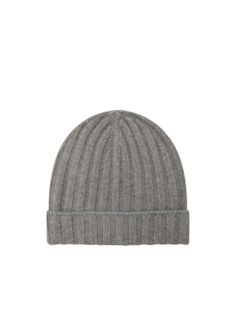 Brunello Cucinelli ribbed-knit cashmere beanie hat