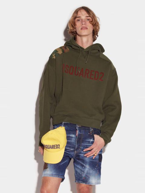 DSQUARED2 D2 PATCH HOODIE
