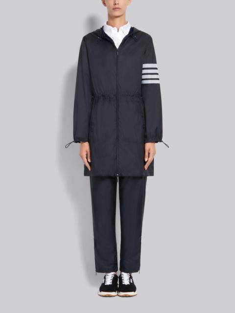 Thom Browne Navy Sheer Ripstop 4-Bar Long Parka