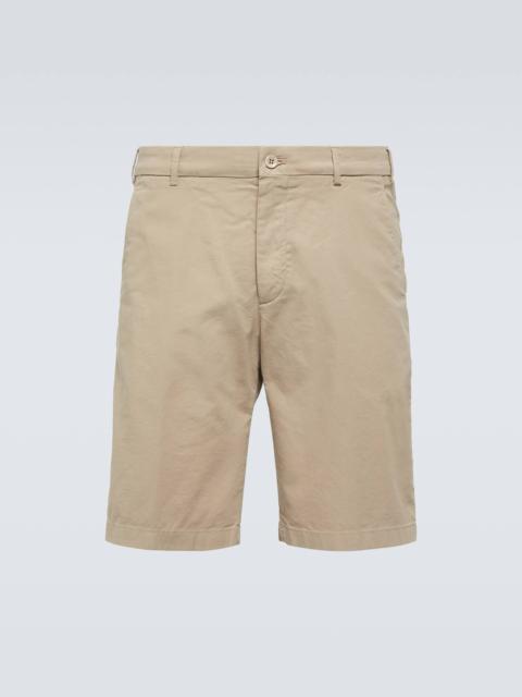 Cotton-blend Bermuda shorts
