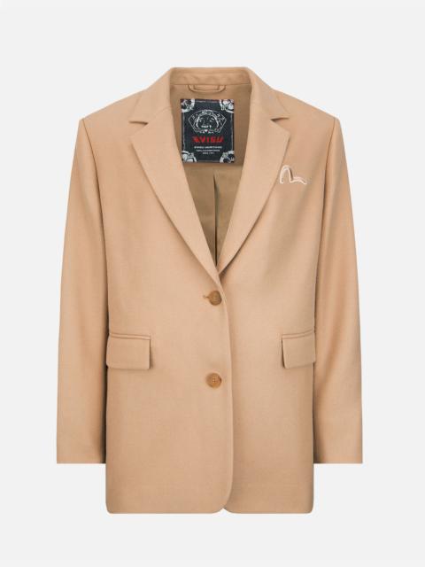 EVISU Seagull Embroidery Wool-mix Blazer