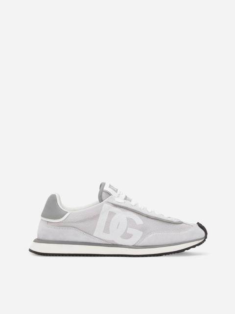 Mixed-material DG CUSHION sneakers