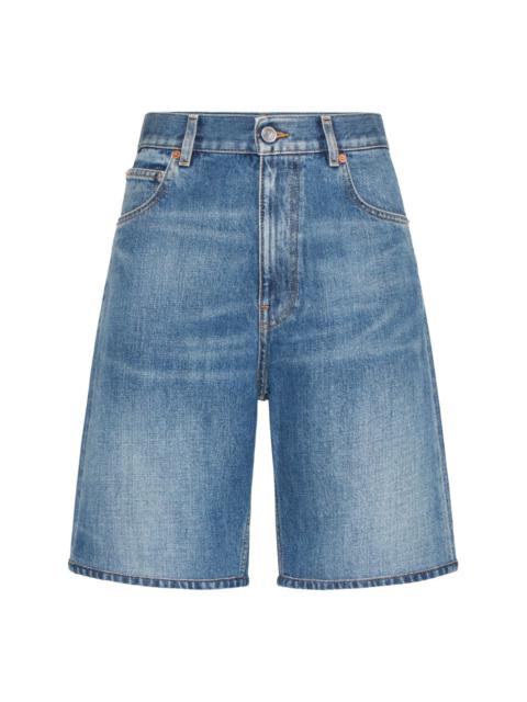 Valentino high-waisted denim shorts