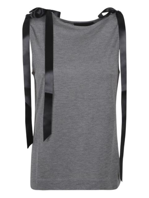 Simone Rocha bow-embellishment top