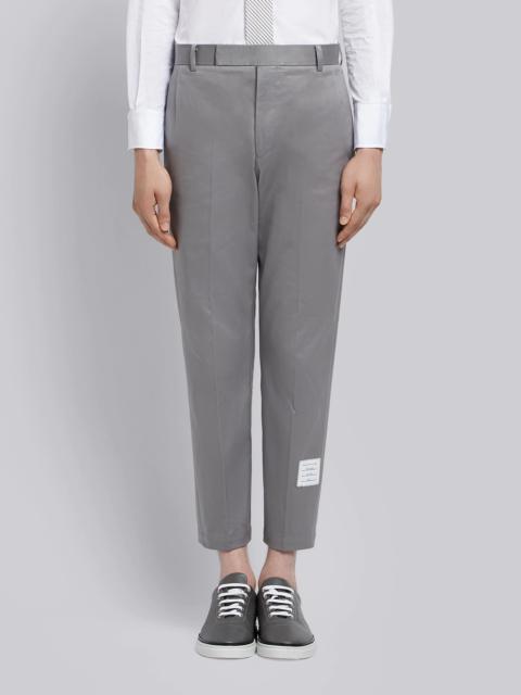 Medium Grey Cotton Twill Unconstructed Chino Trouser