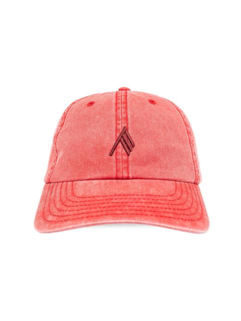 THE ATTICO faded logo-embroidered cotton cap