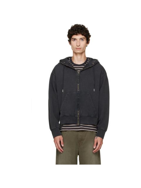 Stockholm Surfboard Club Black Back Logo Zip Hoodie