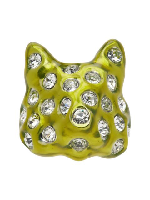 Collina Strada Khaki Puffy Bunny Ring