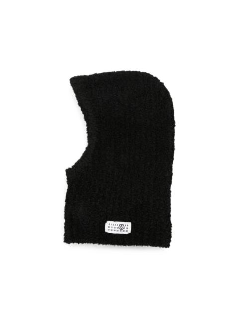 MM6 Maison Margiela logo-patch bouclé balaclava
