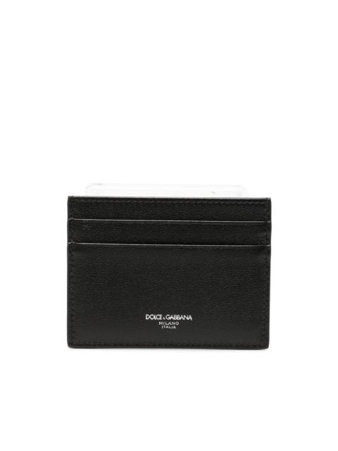 Dolce & Gabbana logo-print leather cardholder