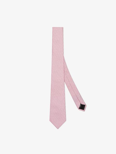 FENDI Pink silk tie