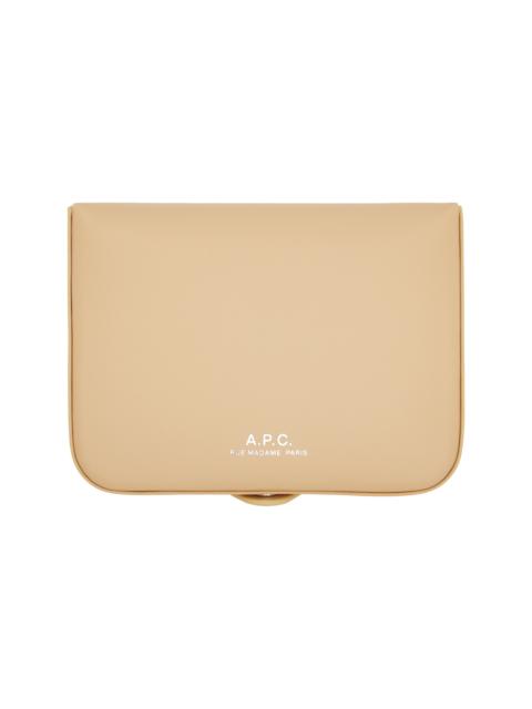 A.P.C. Beige Josh Card Holder