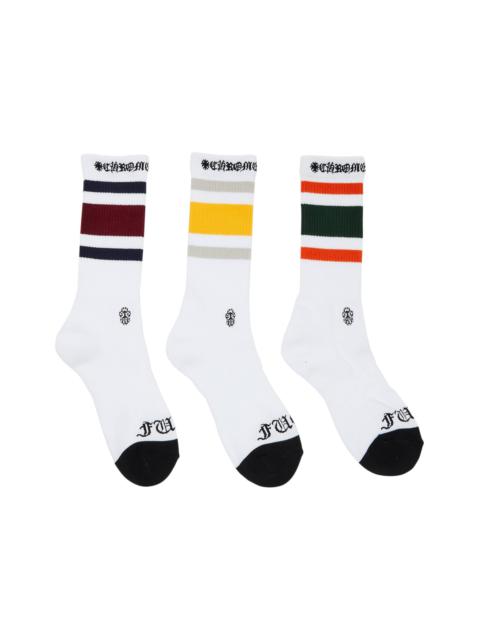 Chrome Hearts Chrome Hearts Miami Socks (3 Pack) 'White'