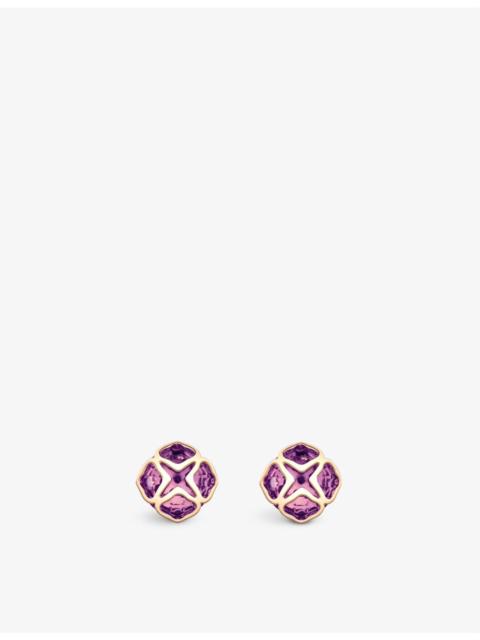 Chopard IMPERIALE 18ct rose-gold and amethyst earrings