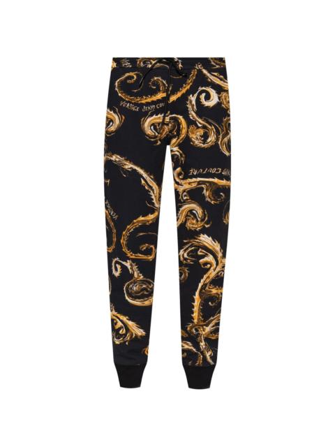 logo print track pants